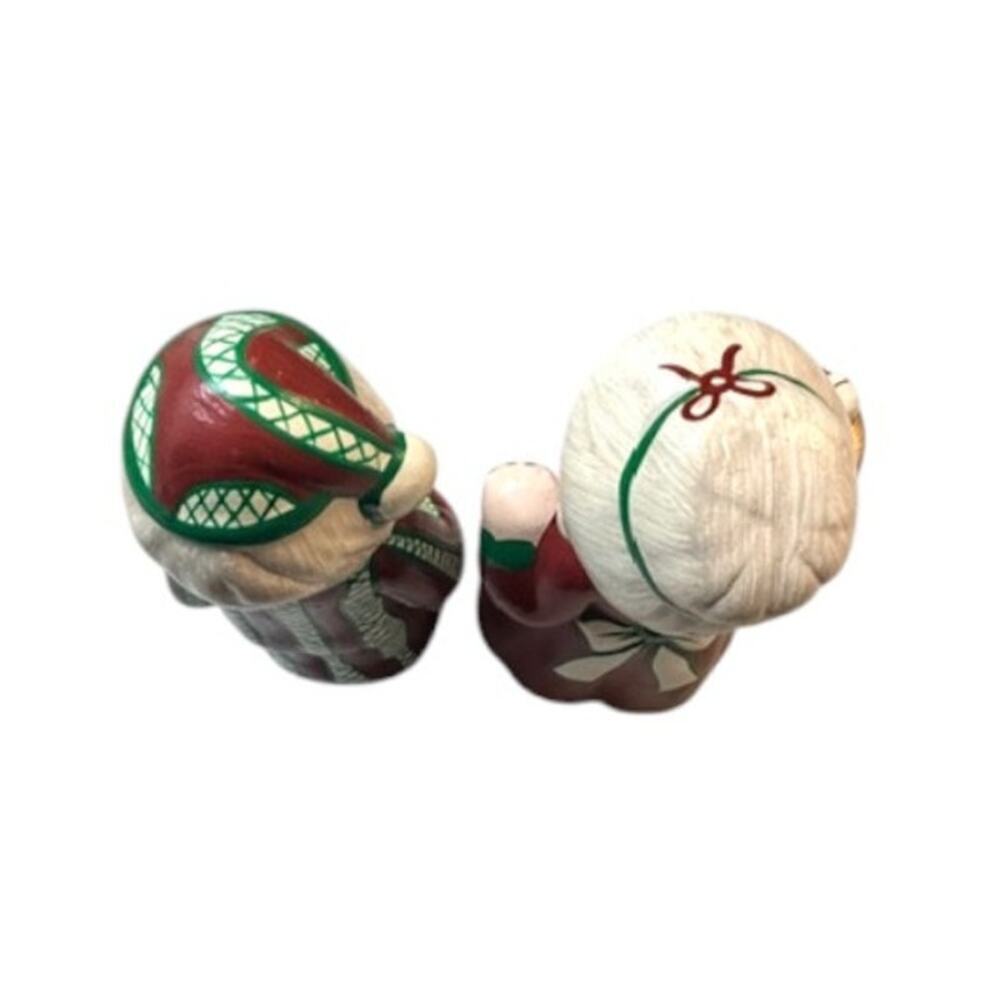 Vintage 1970s Ceramic Santa Mrs Claus Figurines Hand Painted Christmas Decor - Picture 6 of 7